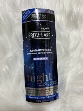 John Frieda Frizz-Ease Night Crème Serum Lightweight Hair Treatment - Blue